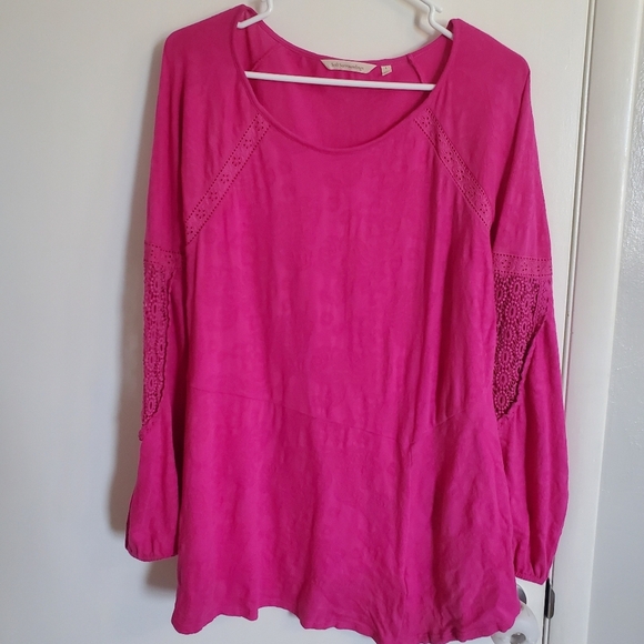 Soft Surroundings Tops - Soft Surroundings Pink Blouse